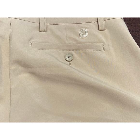 FootJoy Performance Golf Pants Beige 34x32 Stretch Flat Front Office Work Casual - Picture 8 of 10